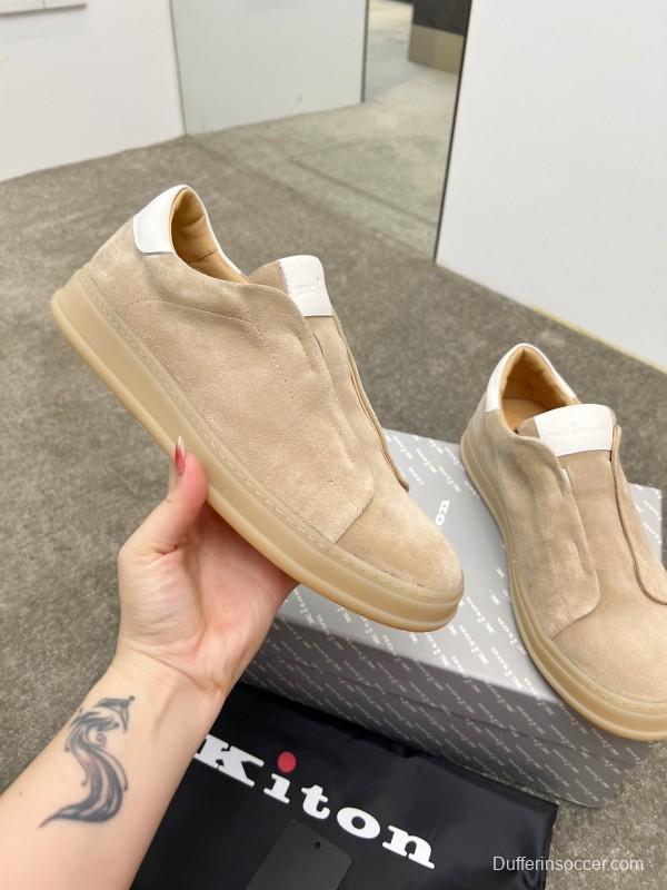 Kiton Men's Four Seasons Classic Casual Slip-On Loafer - AS00320