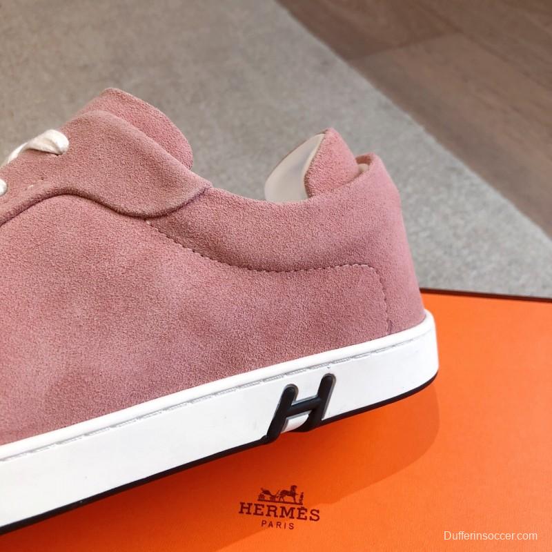 2025 Unisex H Pink Suede Sneakers AS00380
