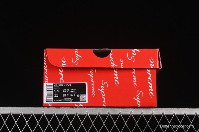 Nike Air Force 1 '07 Low Supreme Collaboration Versatile Beige Casual Sneakers - CS5288-011