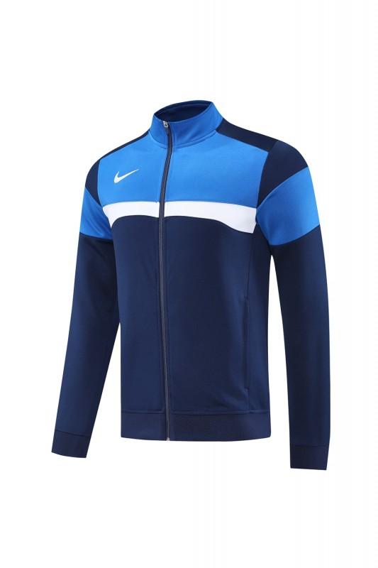 2025 Nike Blue/Navy Full Hoodie Zipper Jacket +Long Pants