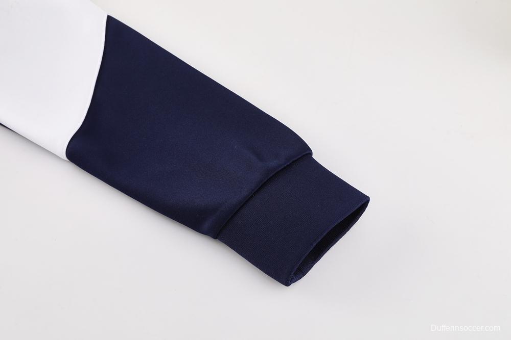 2025 NIKE Light Blue/Navy Full Zipper Jacket +Long Pants