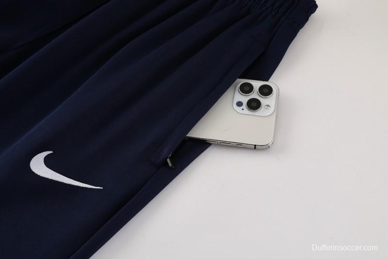 2025 Nike Red/Navy Full Hoodie Zipper Jacket +Long Pants