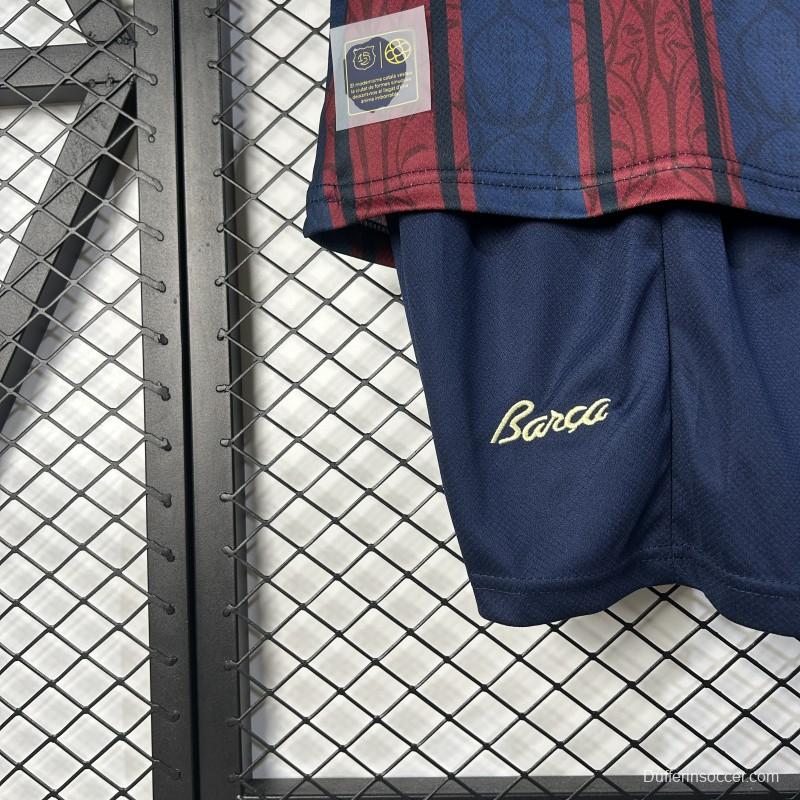 25/26 Kids Modernist FC Barcelona Polo Long Sleeve Jersey