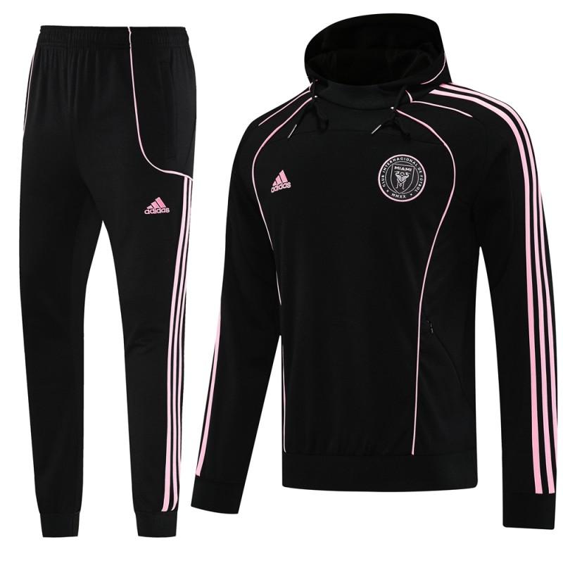 2025 Inter Miami Black Full Hoodie Zipper Jacket +Long Pants
