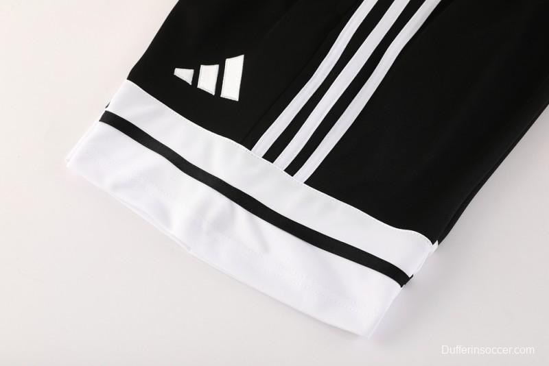 2025 Adidas Black Short Sleeve Jersey+Shorts