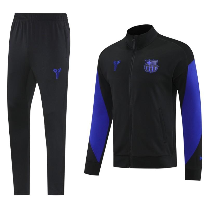 25/26 Barcelona Black/Blue Full Zipper Jacket +Long Pants
