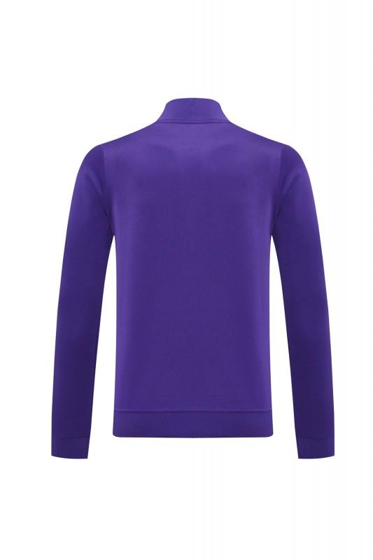 25/26 Real Madrid Purple Full Zipper Jacket +Long Pants