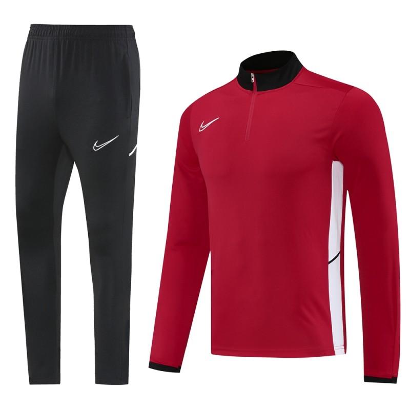 2025 Nike Red Full Hoodie Zipper Jacket +Long Pants
