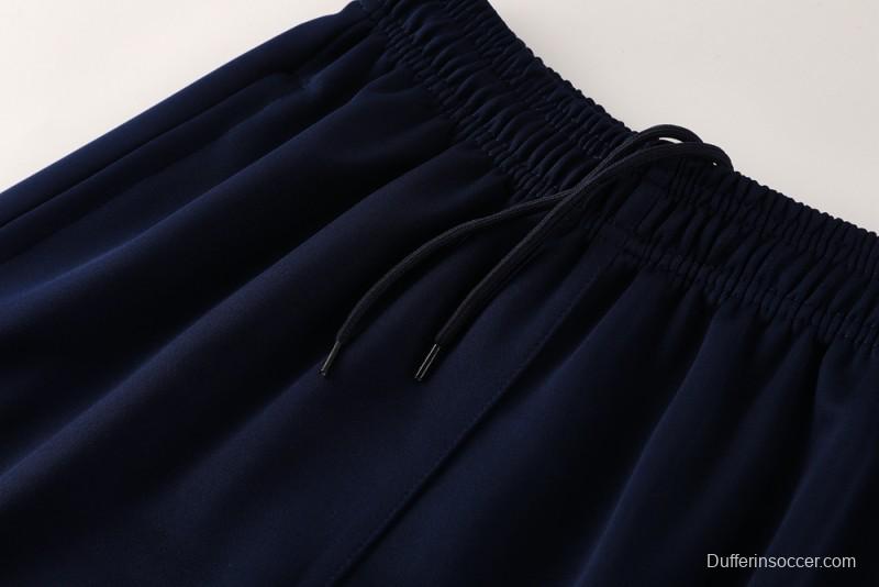 2025 Nike Blue/Navy Full Hoodie Zipper Jacket +Long Pants