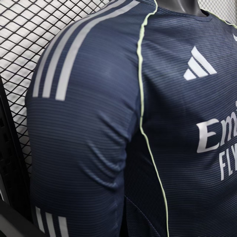 Player Version 25/26 Real Madrid Away Long Sleeve Jersey