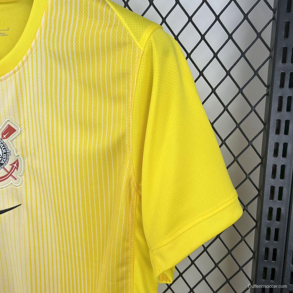 2025/26 Corinthians Yellow Goalkeeper Jersey
