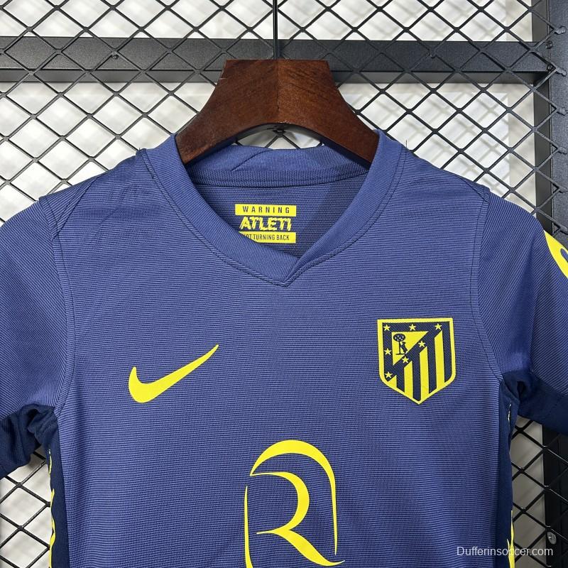 25/26 Kids Atletico Madrid Away Size 16-28 Jersey