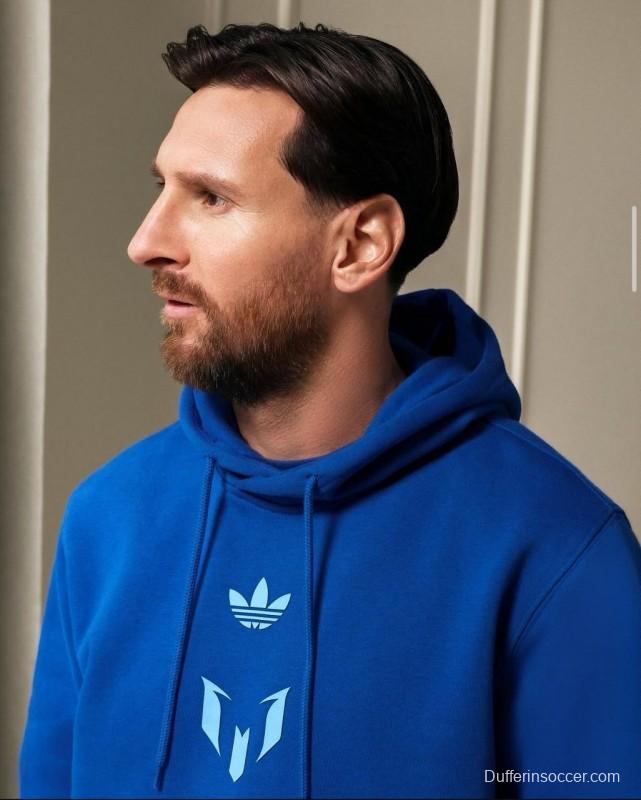 25/26 Inter Miami Messi Fleece-lined Hoodie 9 Color Full Zipper Jacket + Long Pants