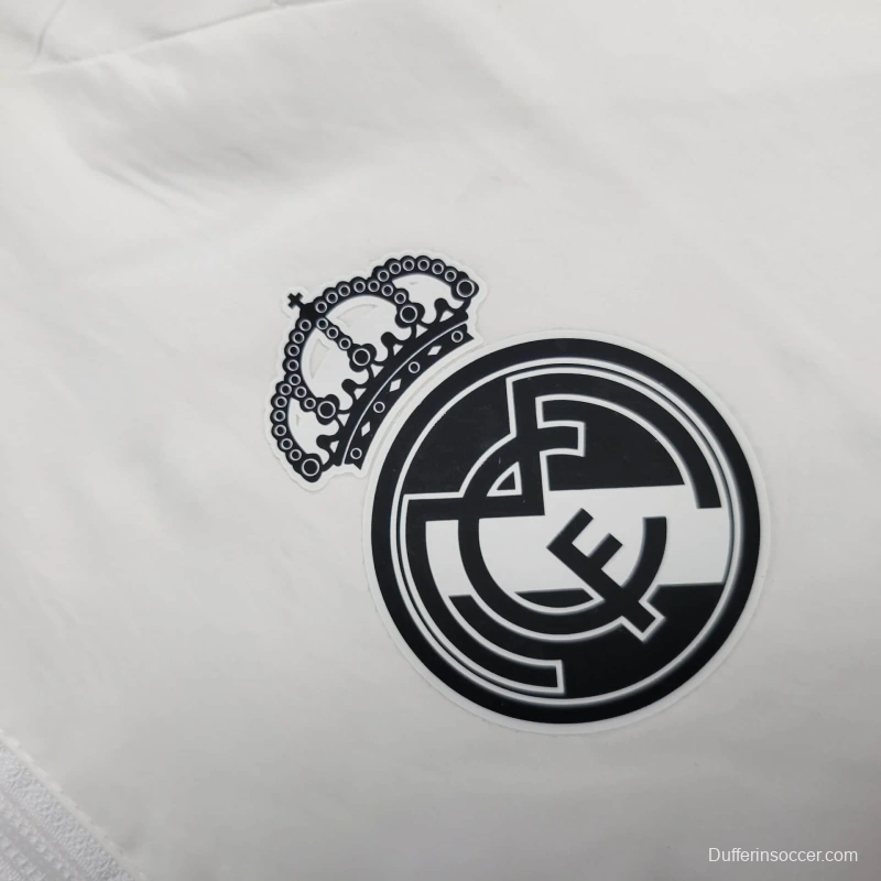 25/26 Real Madrid Jacket White Windbreaker