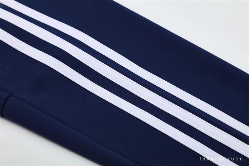 Retro 12/13 Real Madrid Royal Blue Half Zipper Jacket