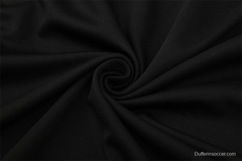 Retro 04/05 Real Madrid Black Half Zipper Jacket