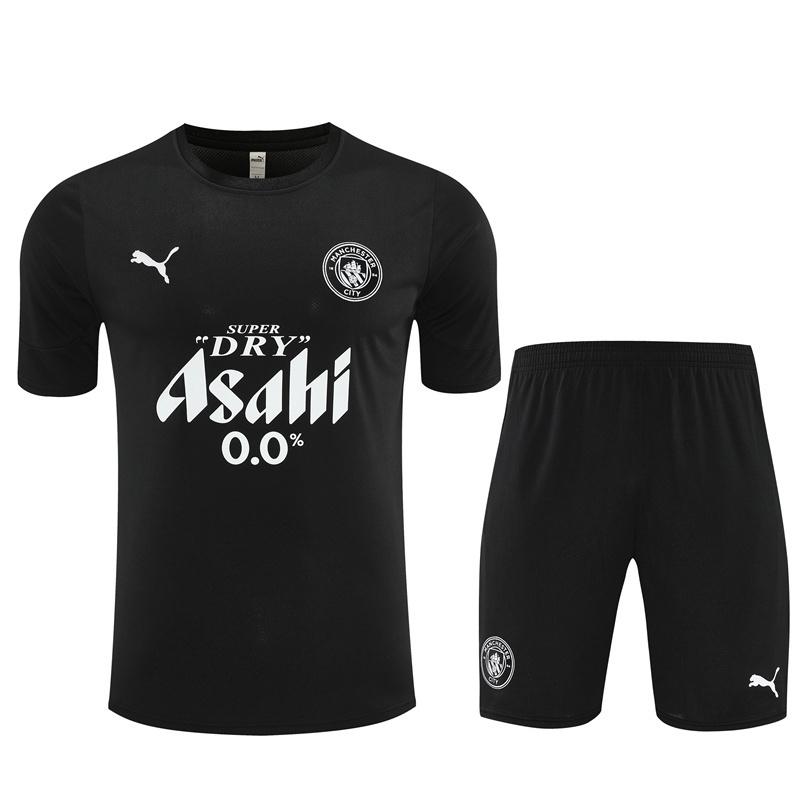 25/26 Manchester City Black with XS Short Sleeve+Soccer Shorts