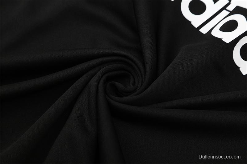 Retro 04/05 AC Milan Black Half Zipper Jacket+Long Pants