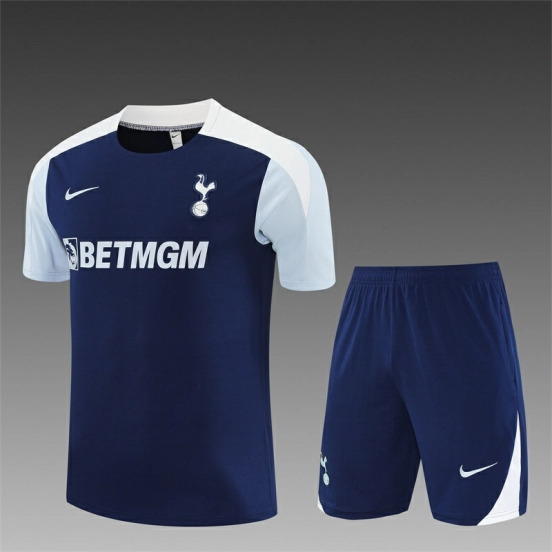 25/26 Tottenham Hotspur Royal Blue with XS Short Sleeve+Soccer Shorts