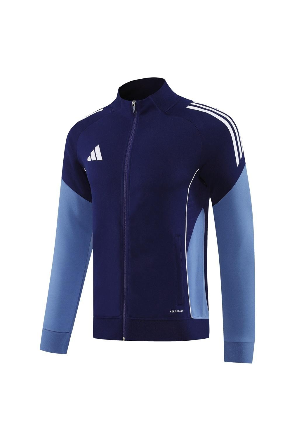 2025 Adidas Navy Full Zipper Jacket + Long Pants