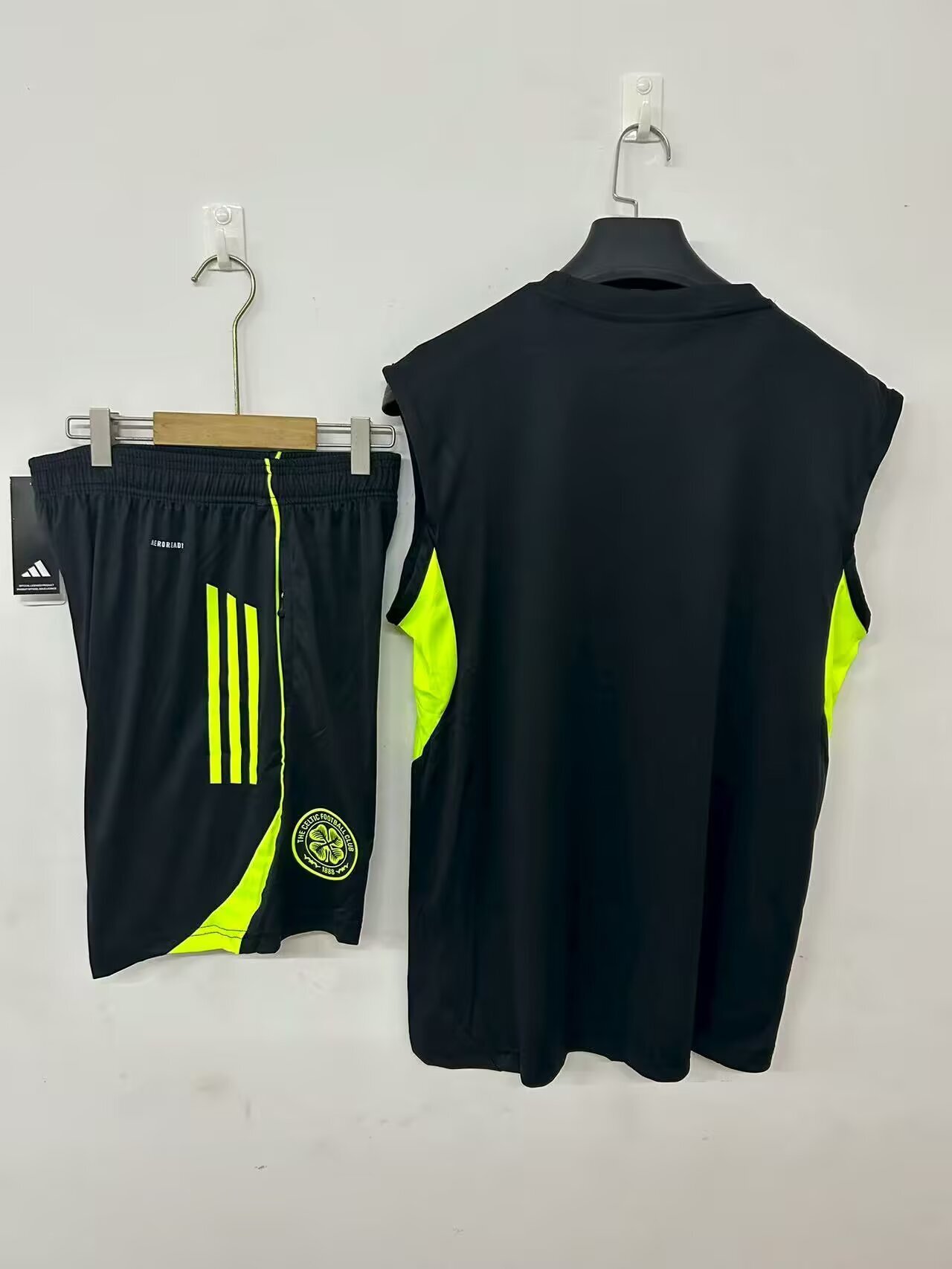 25/26 Celtics Vest Jersey Black+ Shorts