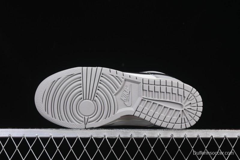 Nike SB Dunk Low White Black Grey Low-Top Casual Skate Shoes - IB3079-101