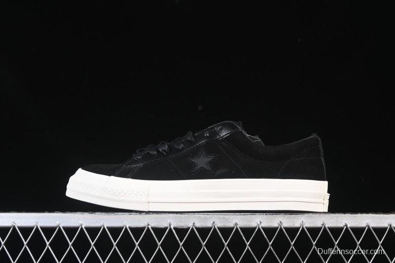 Converse One Star Suede Black Low Top Casual Skate Shoes - 149908C