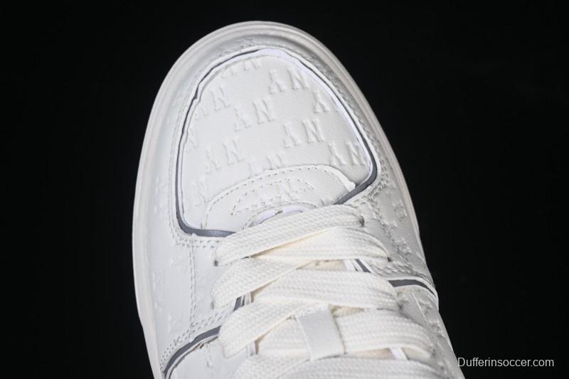 New York Yankees Bigball Chunky Embo Monogram Platform Sneakers - 3ASXE035N50GRS