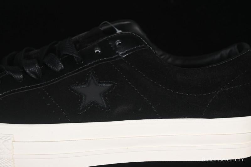 Converse One Star Suede Black Low Top Casual Skate Shoes - 149908C