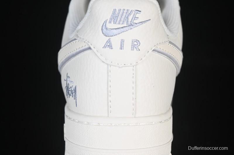 Nike Air Force 1 '07 Low Stussy Collaboration Beige Low-Top Casual Sneakers - CS5288-034