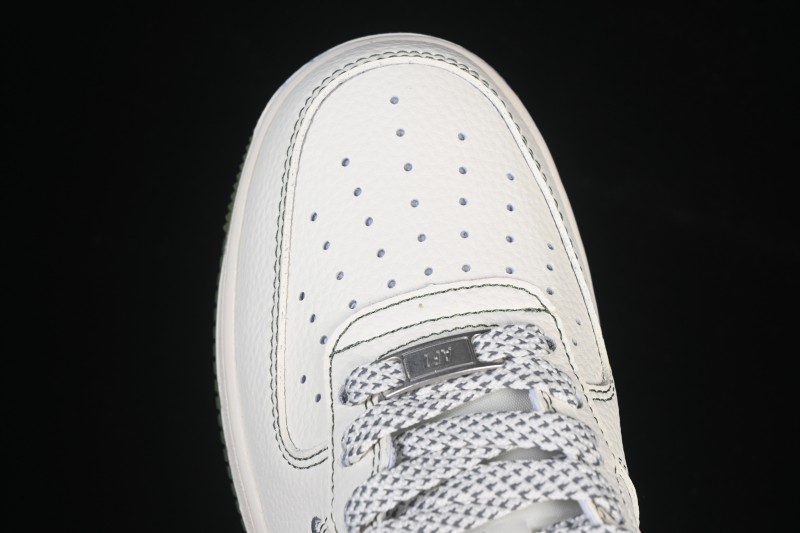 Nike Air Force 1 '07 Low Burberry Collaboration Military Green Embroidery Casual Sneakers - JP8028-003