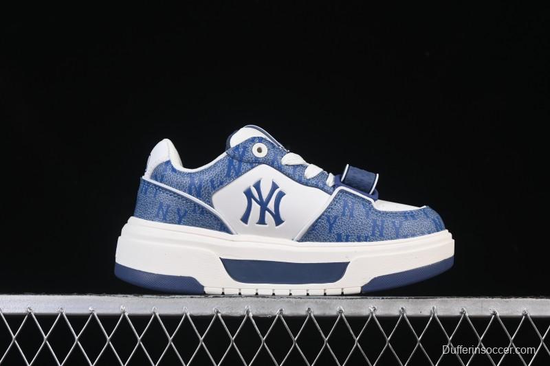 New York Yankees Chunky Liner Pocket Monogram Height-Increasing Thick Sole Casual Running Shoes - 3ASXP025N50NYS