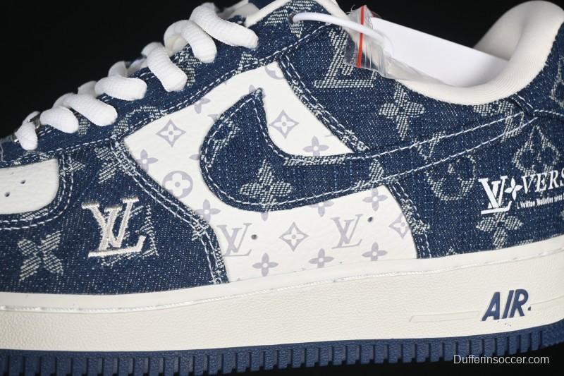 Nike Air Force 1 '07 Low LV Collaboration White Blue Casual Sneakers - YF9511-811