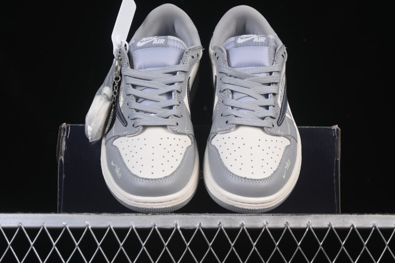 Nike Travis Scott x Fragment Design x Air Jordan 1 Low OG SP AJ1 Low-Top Casual Sneakers - LD2025-023