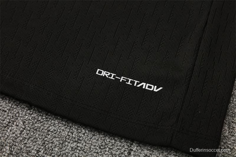 Player Version 25/26 France Black Half Zipper Jacket+Long Pants