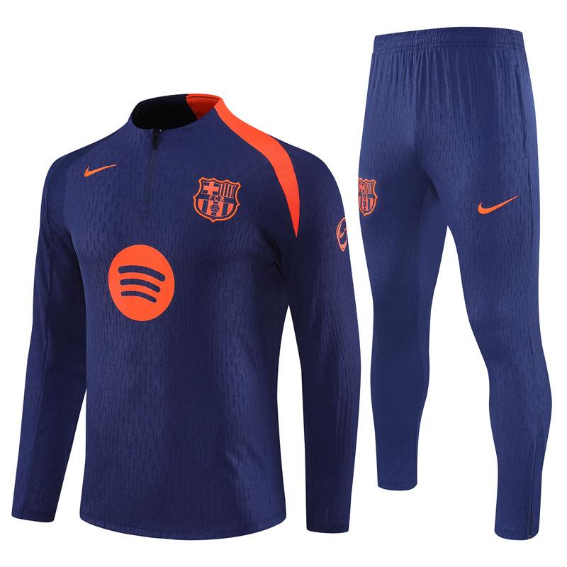 Player Version 25/26 Barcelona Royal Blue T90 Half Zipper Jacket+Long Pants
