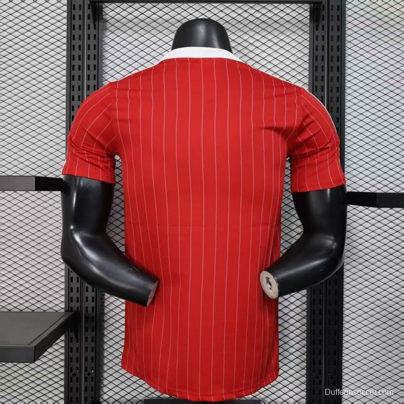 Player Version 25/26 Manchester United Red Adidas Original Casual Jersey