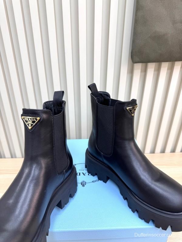 Prada 2025 SS Chunky Sole Ankle Boots - LY0340