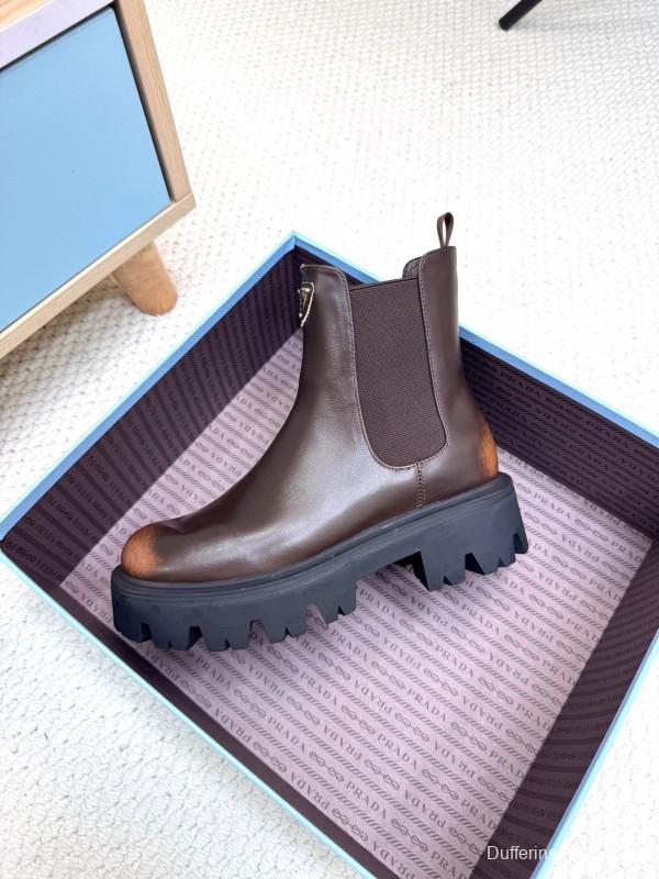 Prada Spring/Summer 2025 Platform Ankle Boots - LY0340