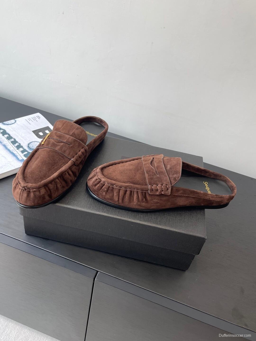 Saint Laurent Classic Loafer Mule Flats - KFY00320