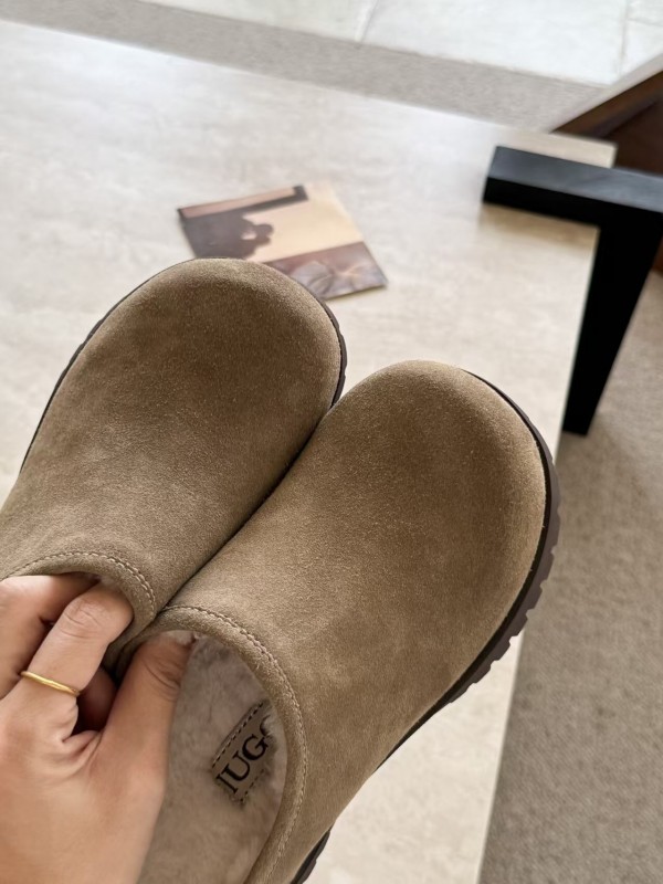 UGG Autumn Winter New Potato Wool Slippers with 5cm Inner Height - KFY00240