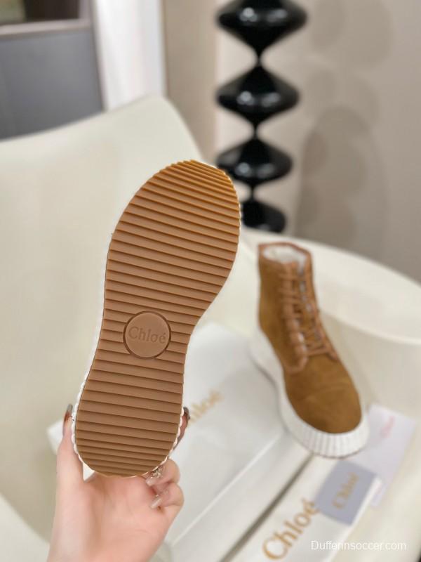 Chloe 2025 SS New Snow Boots with Lightweight Rubber Sole - LY00350