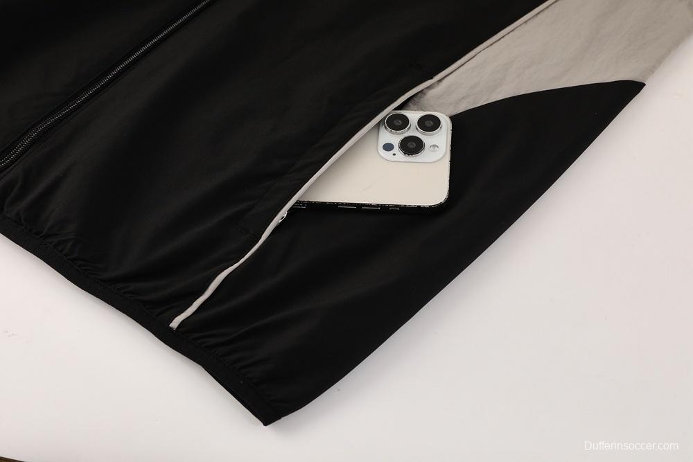 25/26 Newcastle United Black S-3XL Half Zipper Jacket+Long Pants