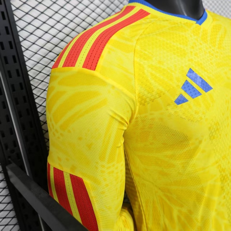Player Version 2026 Colombia Home Long Sleeve Jersey