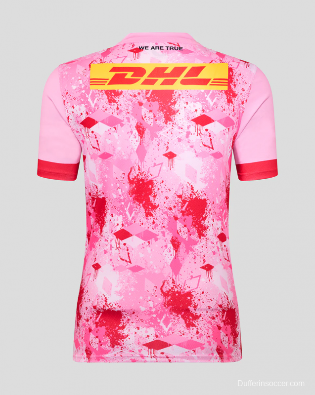 25/26 Harlequins Pink with Flamingo Splatter Pattern Jersey