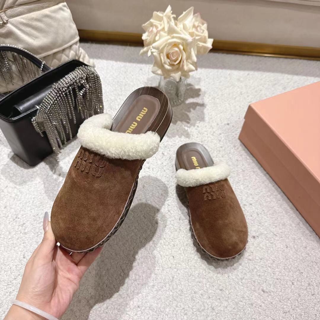 Miu Miu Cotton Shoes Sandals 2025 SS Collection - LY00260