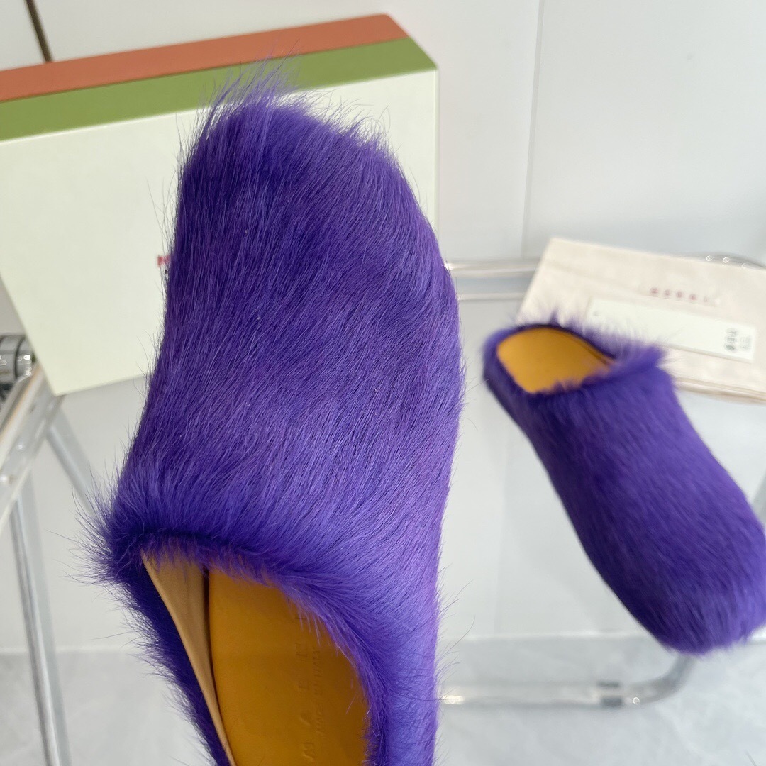 Marni 2025/SS Pony Hair Loafer Shoes - LY00