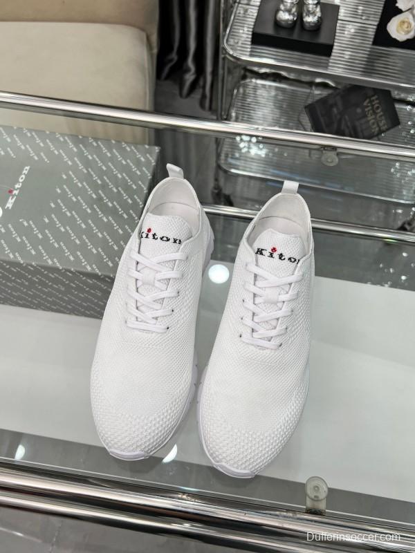 Kiton Four Seasons Classic Casual Knit Shoes - KFY00300