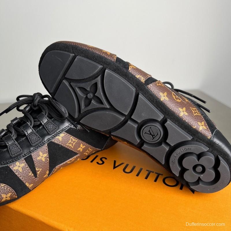 Lv Sneakerina 2025 SS Ballet Round Toe Lace-Up Low Top Lifestyle Casual Shoes - YC
