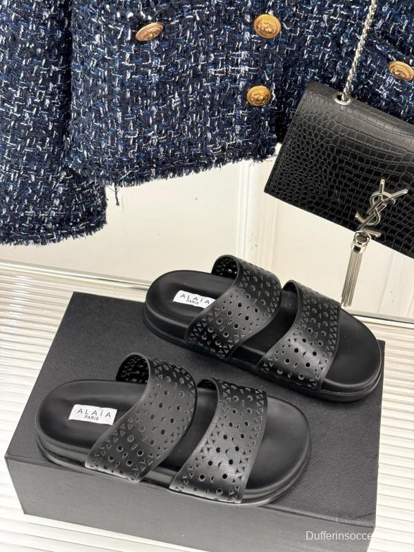Alaia 2025SS Hollow-Out Casual Sandals - KFY00260